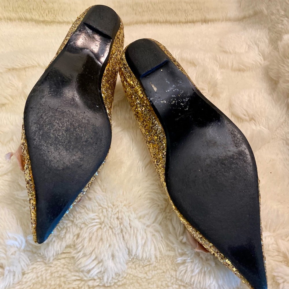 🌸 DONATED/ DONATED GLITTER FLAT SHOES - Picture 4 of 8